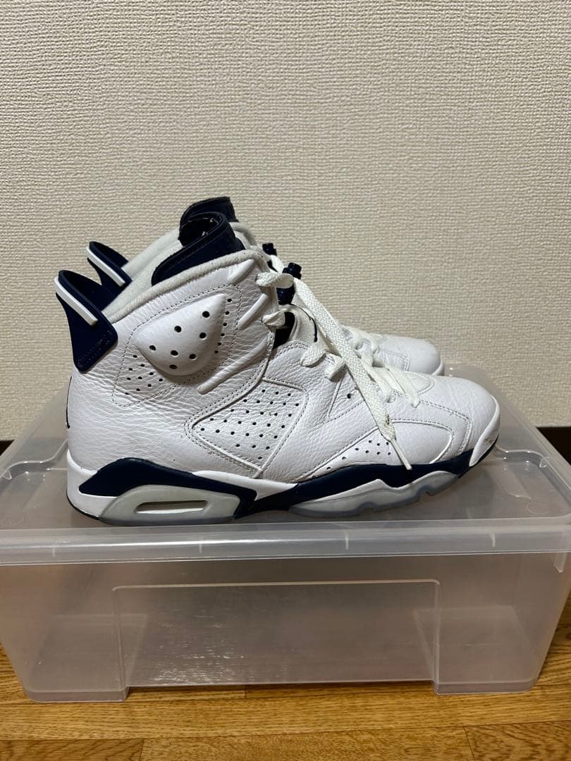 ［こんにちは］Air Jordan 6 ホワイト/ネイビー