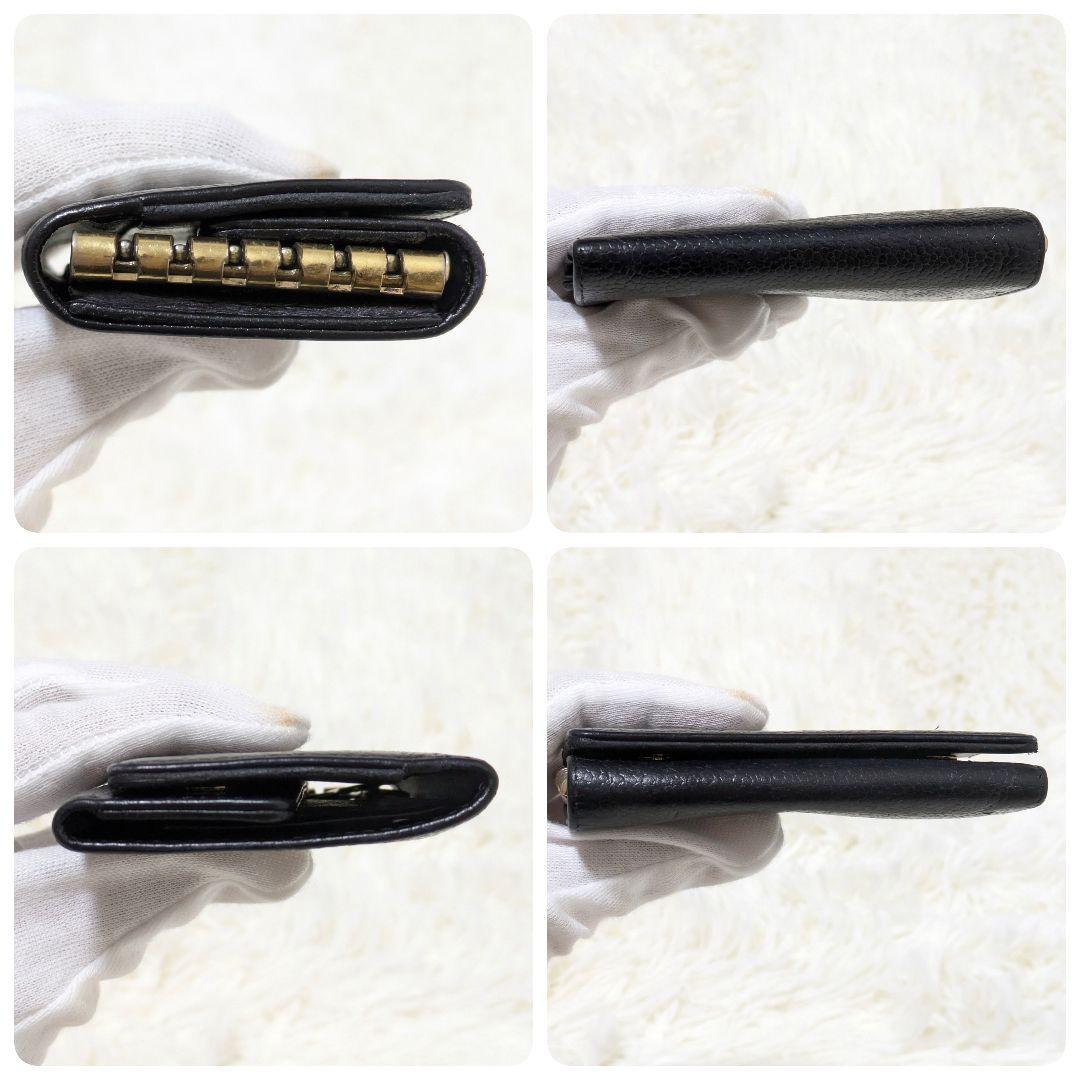 凛✨CHANEL シャネル　キャビアスキン　デカココ　6連キーケース