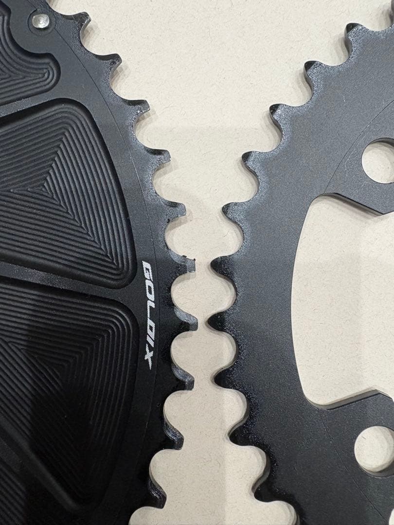 GOLDIX ダブルチェーンリング 54/40T ブラック　12S