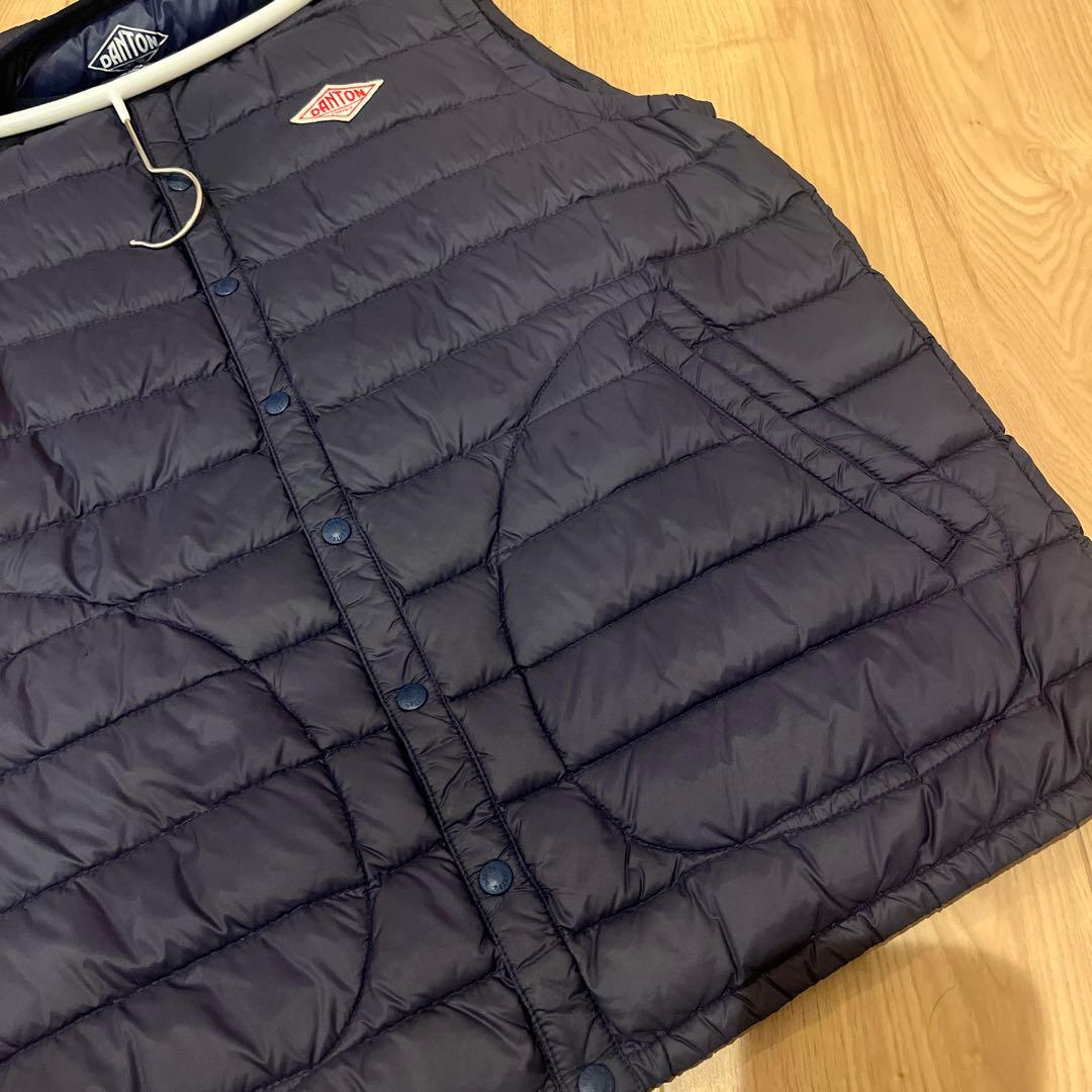DANTON ダントン　ダウンベスト ネイビー 42