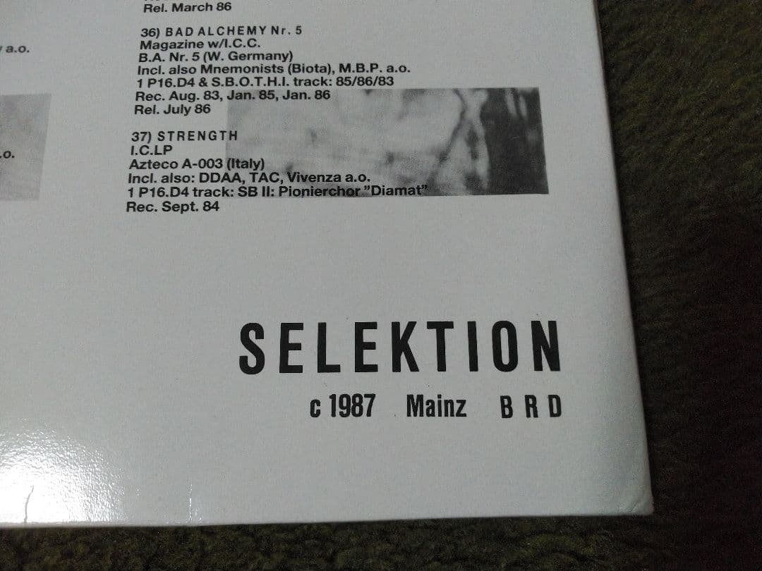 P16.D4．TIONCHOR SELEKTION オリジナル盤！
