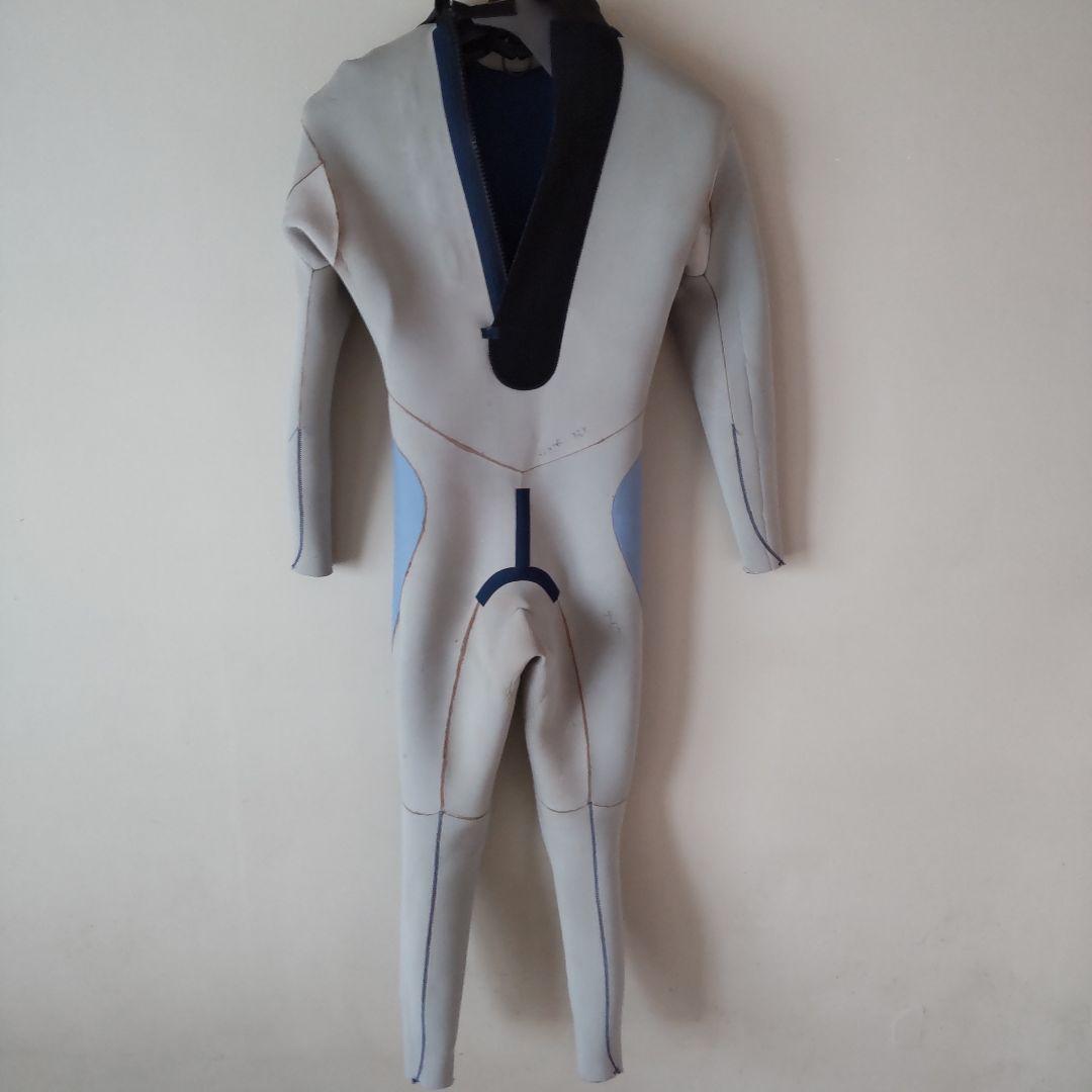中古品　ZERO ジャージフルスーツ（ブルー☓白） バックジップモデル