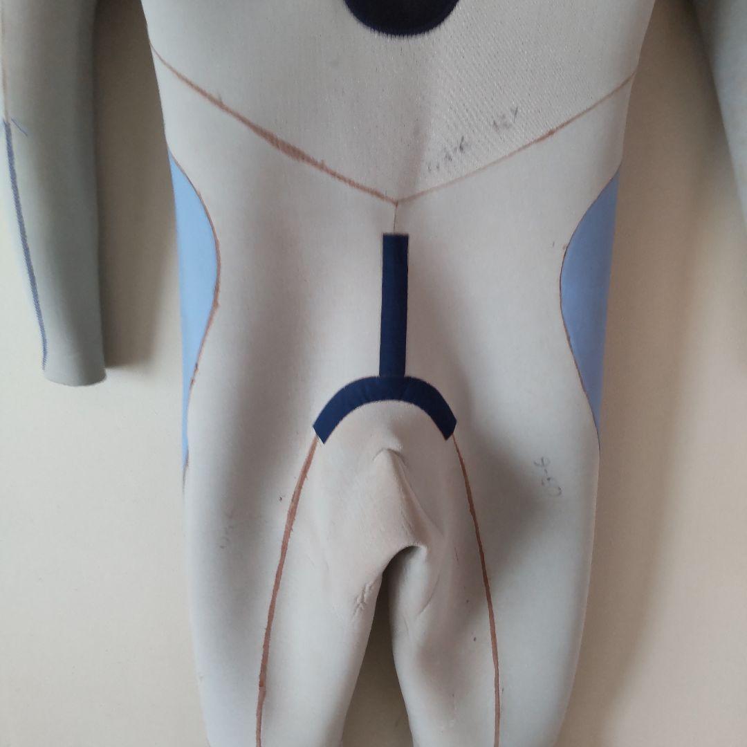 中古品　ZERO ジャージフルスーツ（ブルー☓白） バックジップモデル