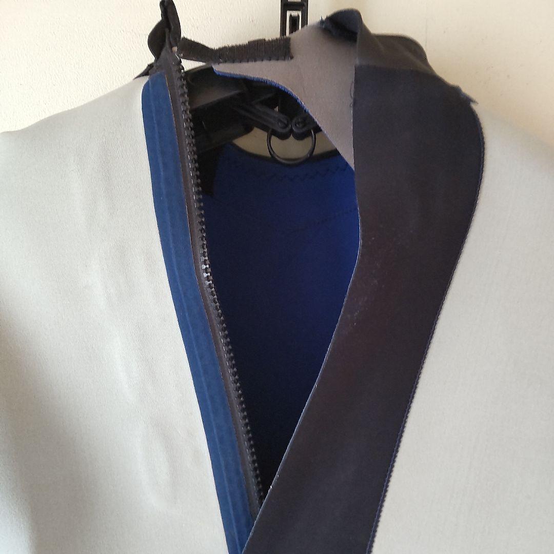 中古品　ZERO ジャージフルスーツ（ブルー☓白） バックジップモデル