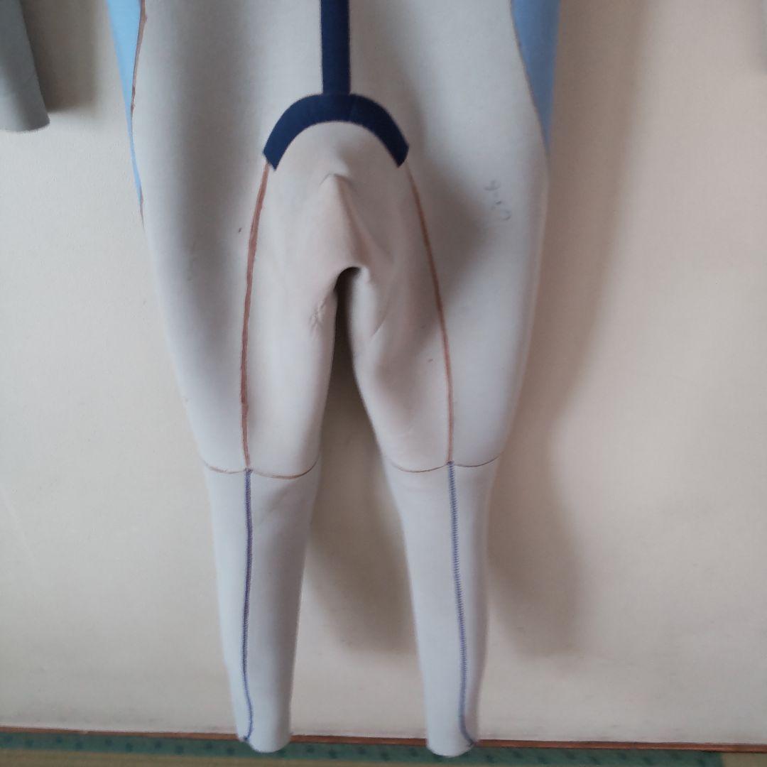 中古品　ZERO ジャージフルスーツ（ブルー☓白） バックジップモデル