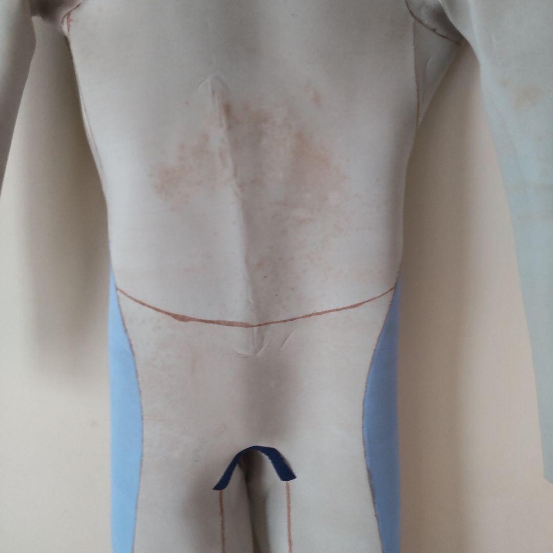 中古品　ZERO ジャージフルスーツ（ブルー☓白） バックジップモデル