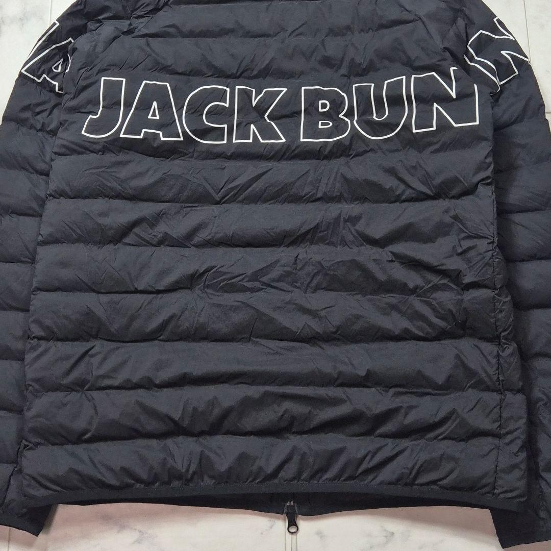 美品 Jack Bunny!! ナイロンタフタ 中綿ブルゾン ブラック 2XL