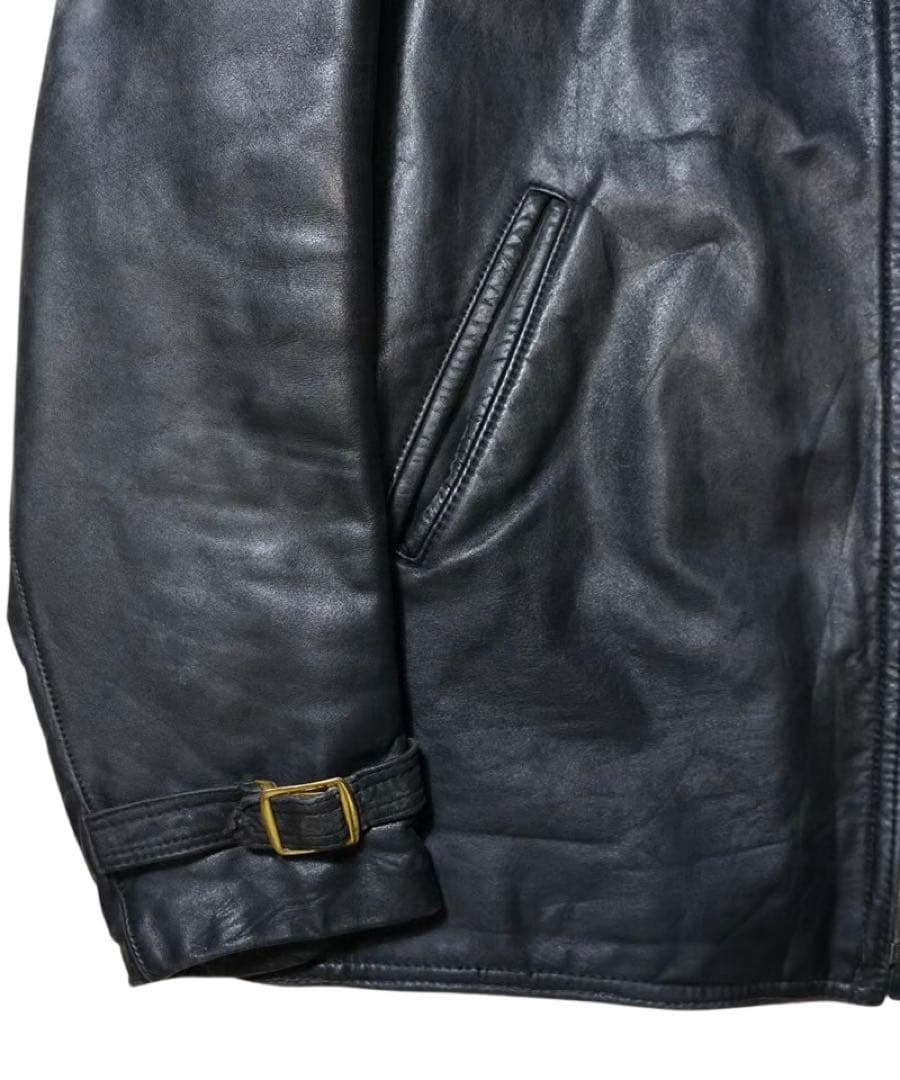 ビンテージ 50s 60s HAELSON モーターサイクルレザージャケット 黒