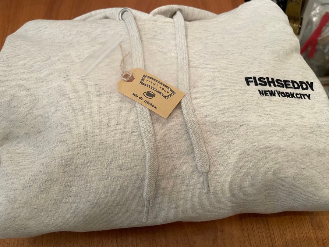 【美品】ニコアンドFISHS EDDY パーカーM ライトグレー