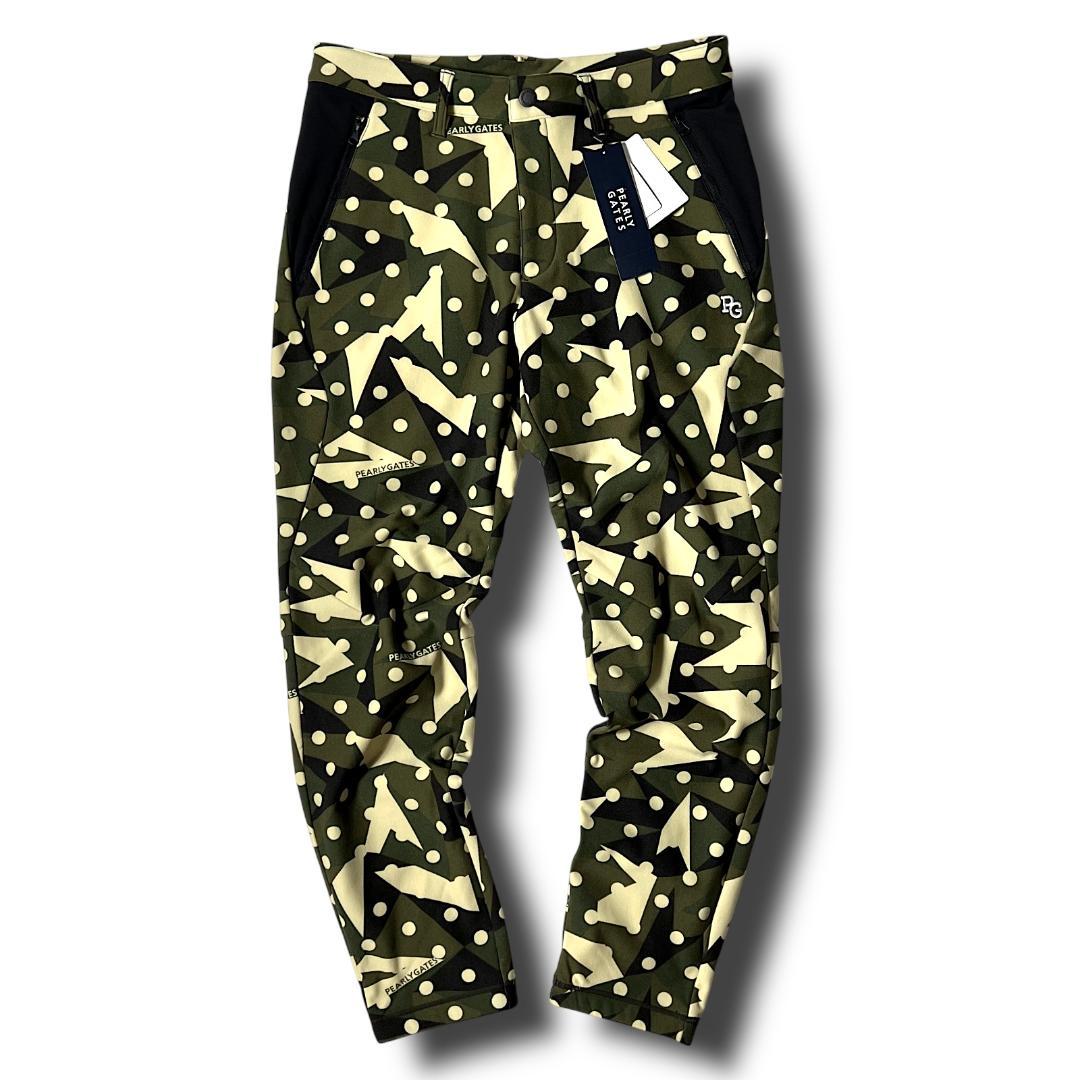 5 パーリーゲイツ カモドット柄 ストレッチ ラグウォーム ジョガーパンツ