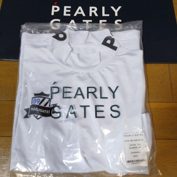⭐新品⭐PEARLYGATES⭐長袖モック ⭐白⭐L⭐