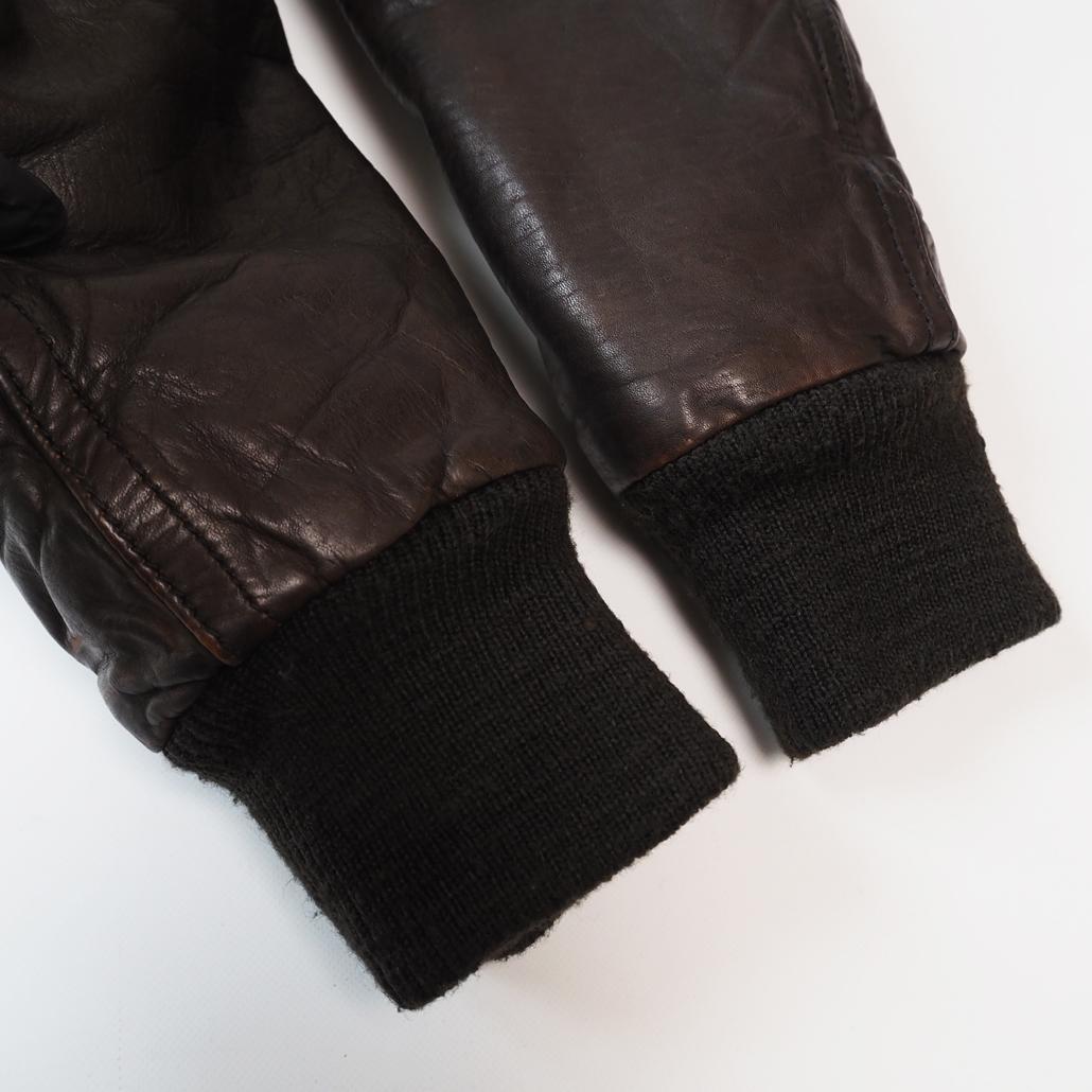 Abercrombie&Fitch G-1ムートン襟レザーフライトジャケット M