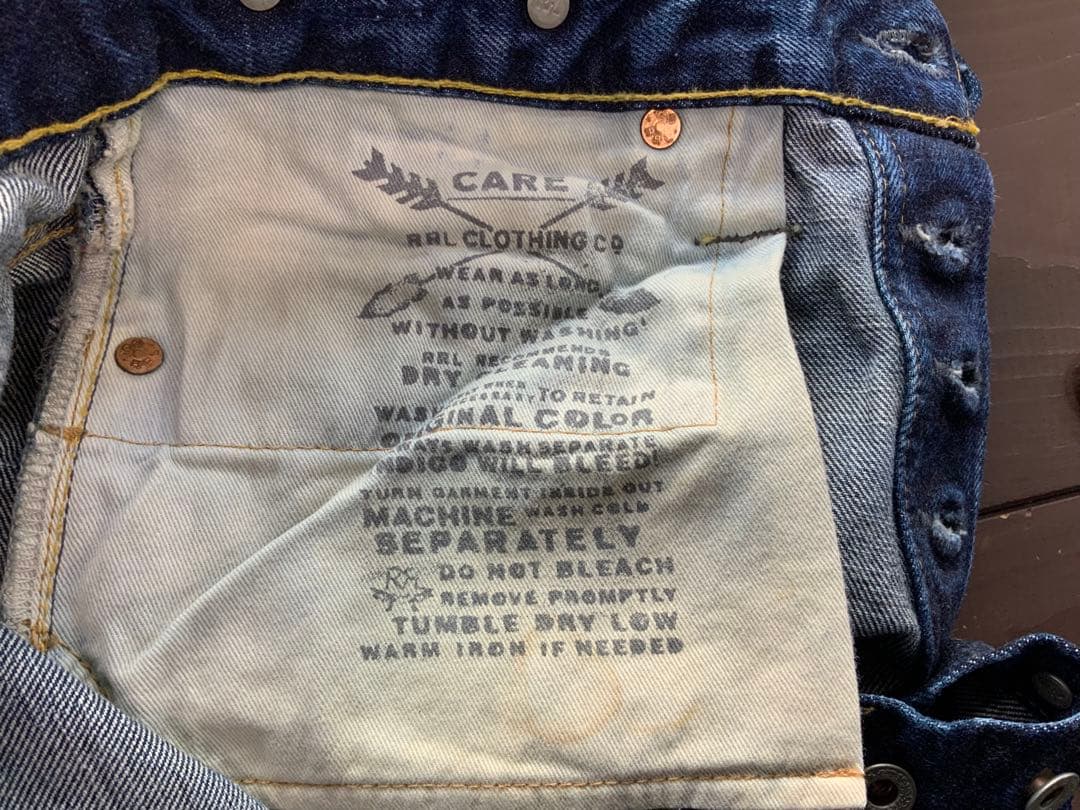 RRL ボルチモア　2nd ディストレスト加工　ゴールデンサイズ
