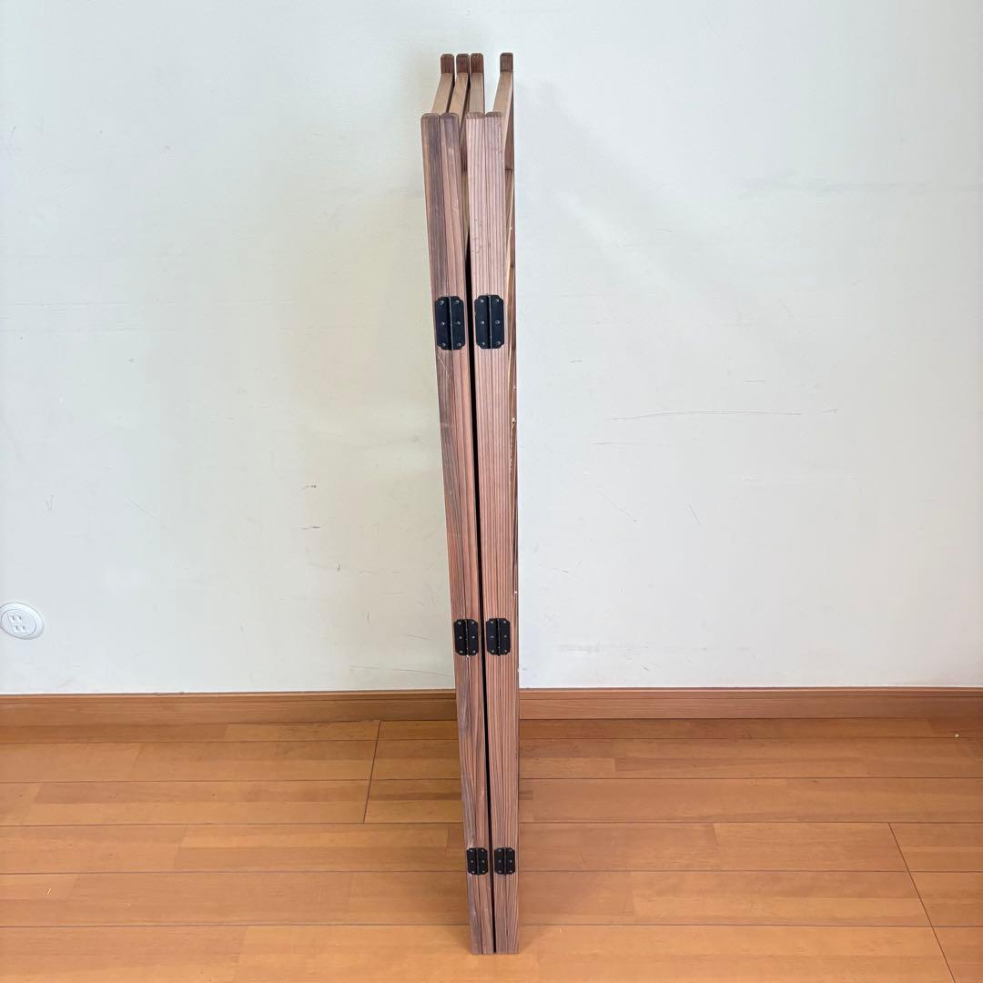 【昭和レトロ】透かし彫り 簾屏風 パーテーション 衝立 間仕切り 古民家