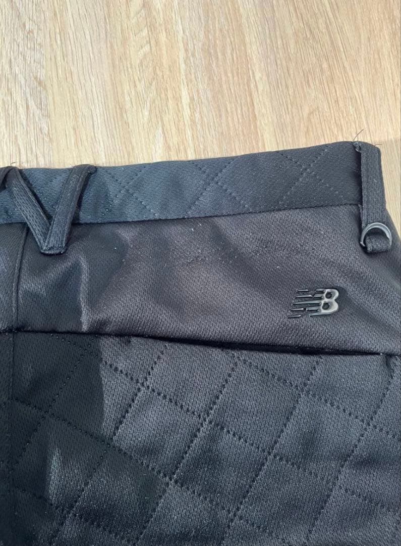 ニューバランス　キルティング　ゴルフパンツ　ブラック　サイズ4