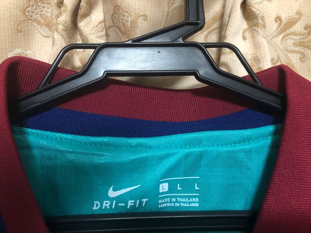 ク*デ様 [美品]バルセロナ19/20 3rd リオネル・メッシ CL仕様 Lサ