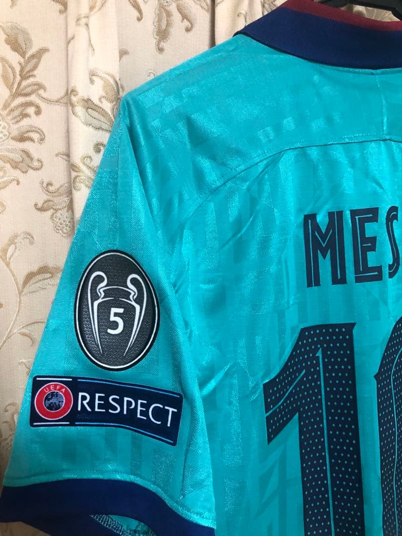 ク*デ様 [美品]バルセロナ19/20 3rd リオネル・メッシ CL仕様 Lサ