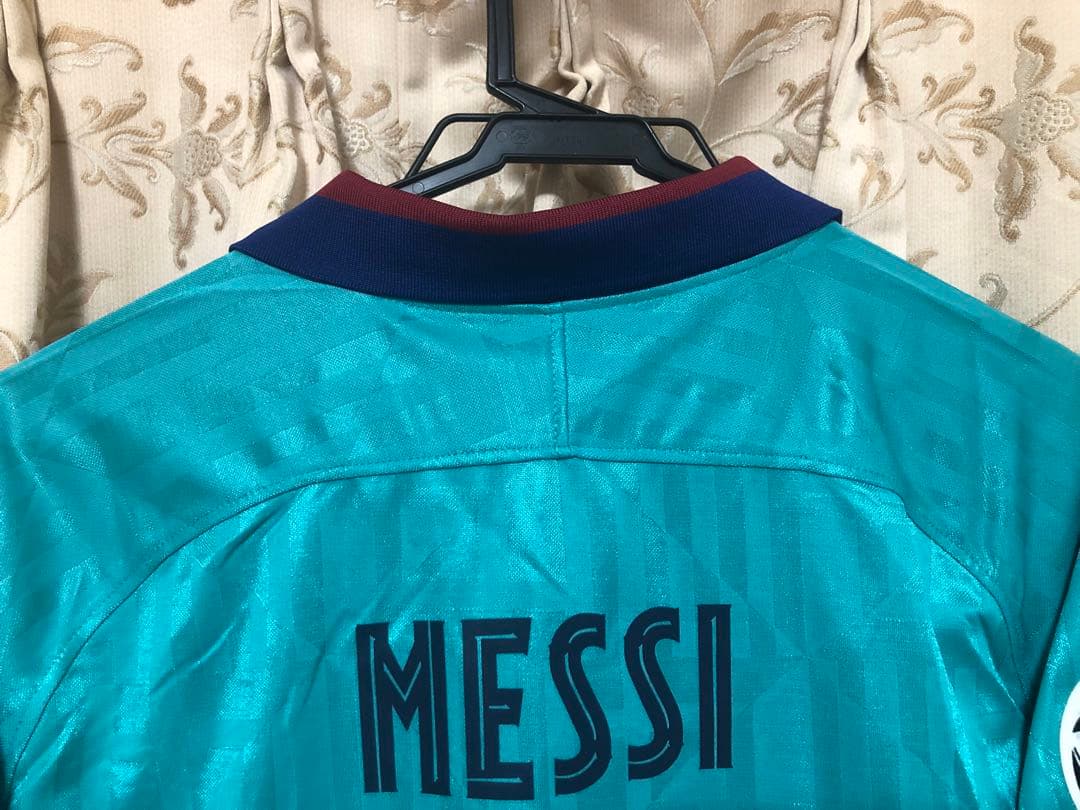 ク*デ様 [美品]バルセロナ19/20 3rd リオネル・メッシ CL仕様 Lサ