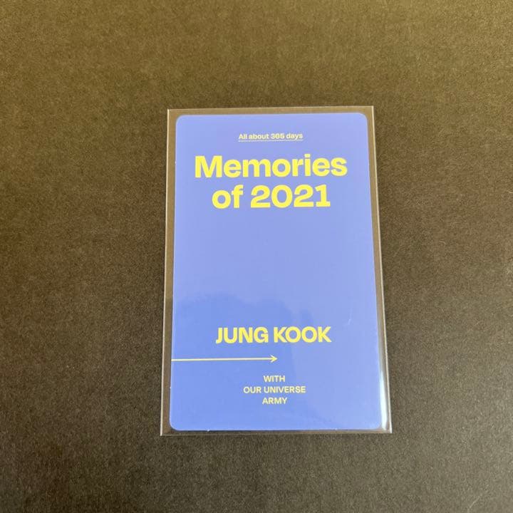 グク トレカ メモリーズ memories 2021