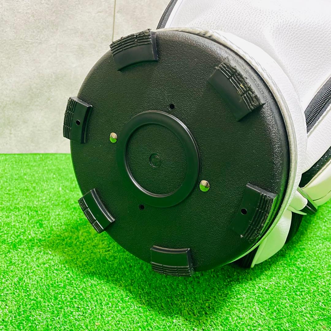 ほぼ未使用　HONMA ホンマ　モグラ　 キャディバッグ ゴルフバッグ　ホワイト