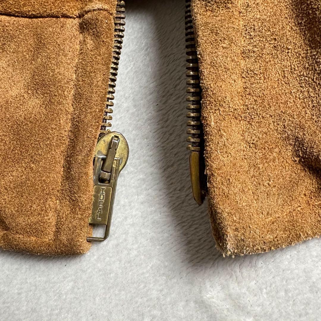 ひ*ろ様 80s-90s USA製　shcott スエード　レザージャケット　バ