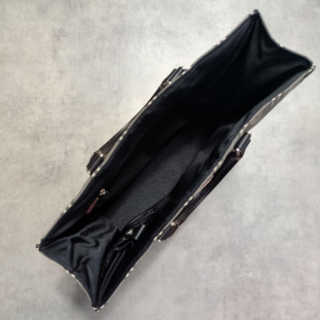 BURBERRY ブラックレーベル ノバチェック トートバッグ レザー使い