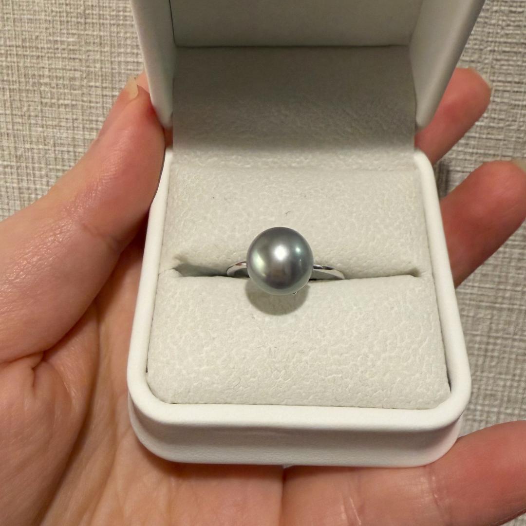 特10mm正円・無瑕疵 黒蝶真珠「プラチナグレー」 祝・ランク5昇格大感謝祭 ✨