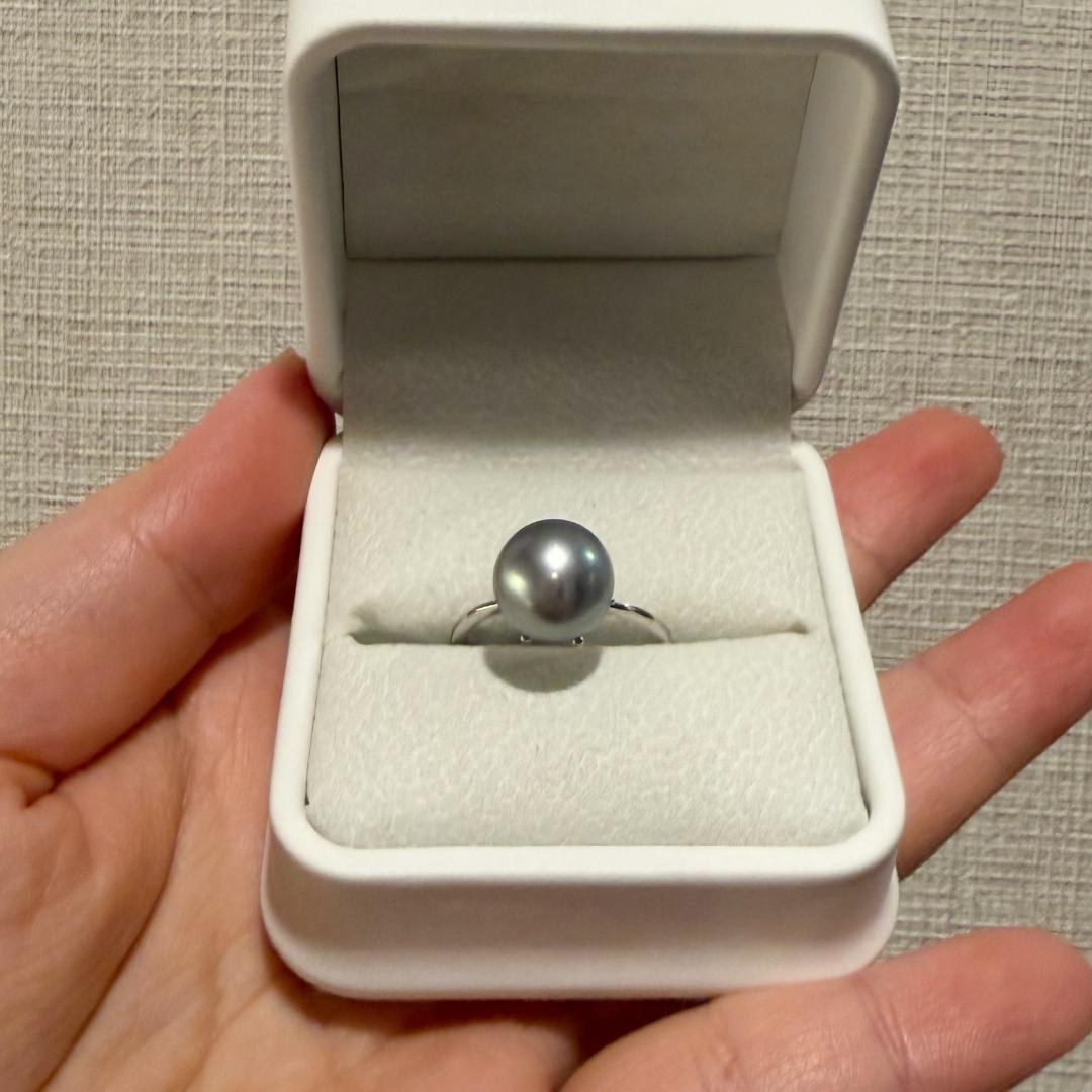 特10mm正円・無瑕疵 黒蝶真珠「プラチナグレー」 祝・ランク5昇格大感謝祭 ✨