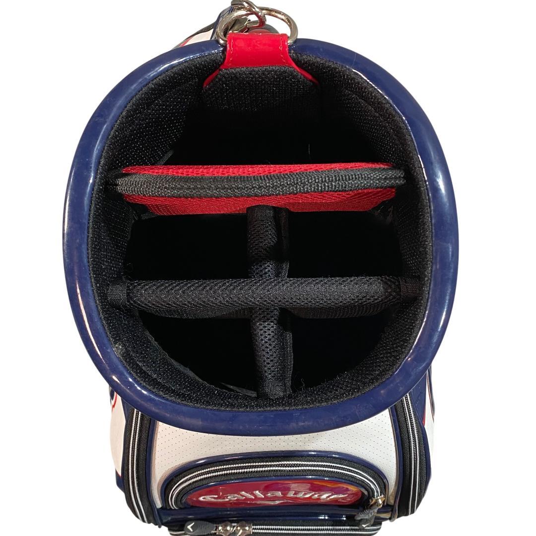 キャロウェイ ゴルフ キャディバッグ ホワイト ネイビー 5分割 9インチ