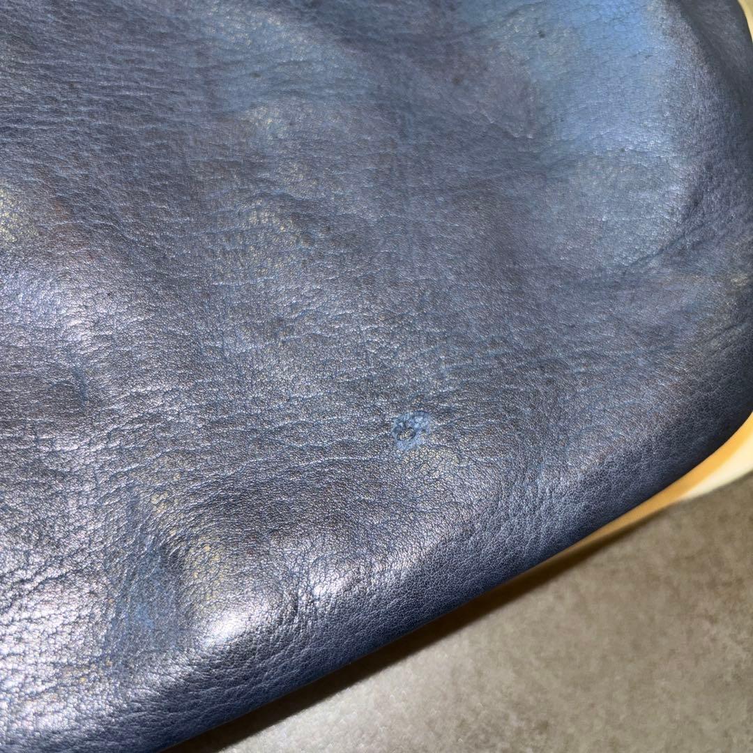 パラスパレス　ネイビー　革トートバック