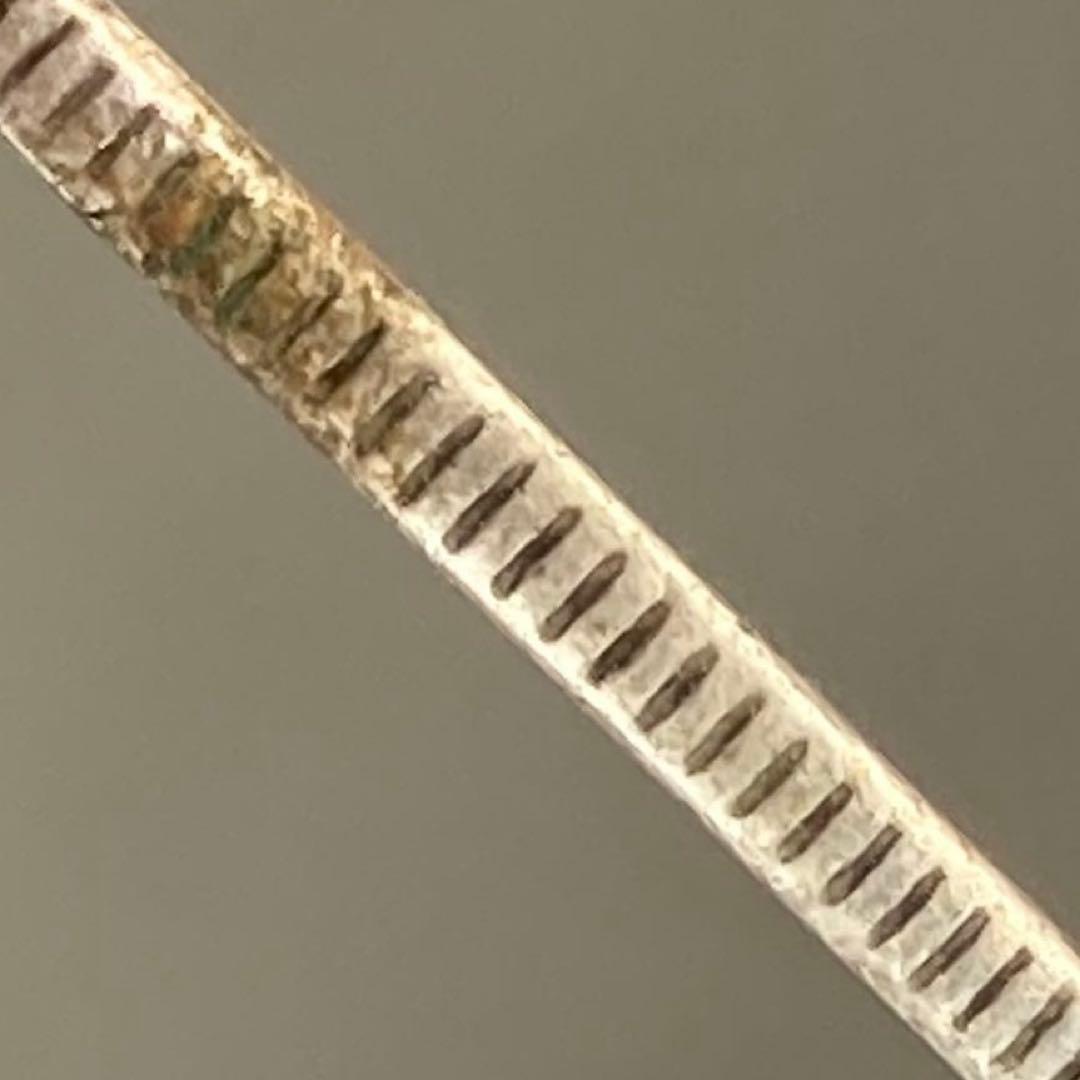 希少手変り【短陽光・菊桐二重打・短銭】旭日竜大型50銭銀貨　明治3年　太三