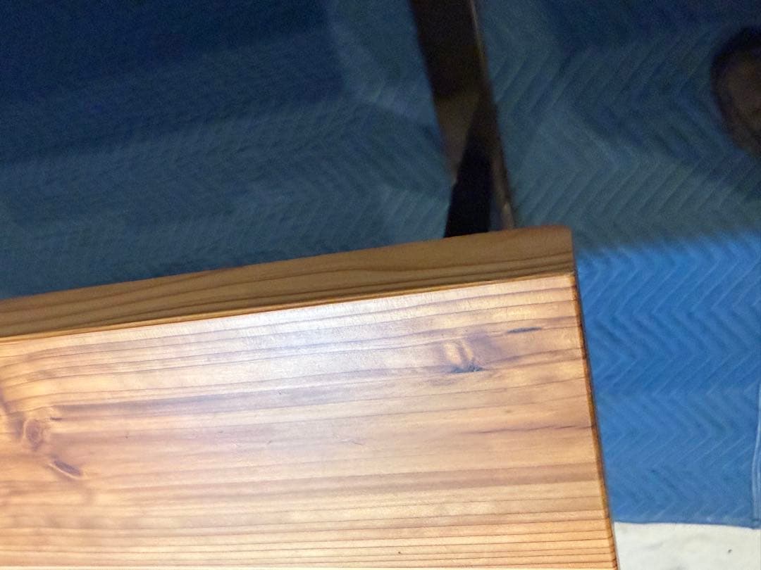 ★中古格安！Kanademono 無垢杉板　電動昇降 スタンディングデスク