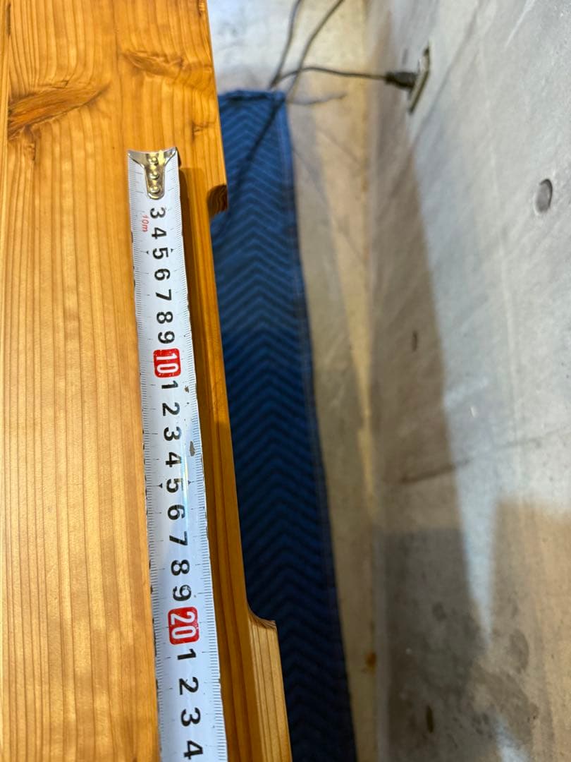 ★中古格安！Kanademono 無垢杉板　電動昇降 スタンディングデスク