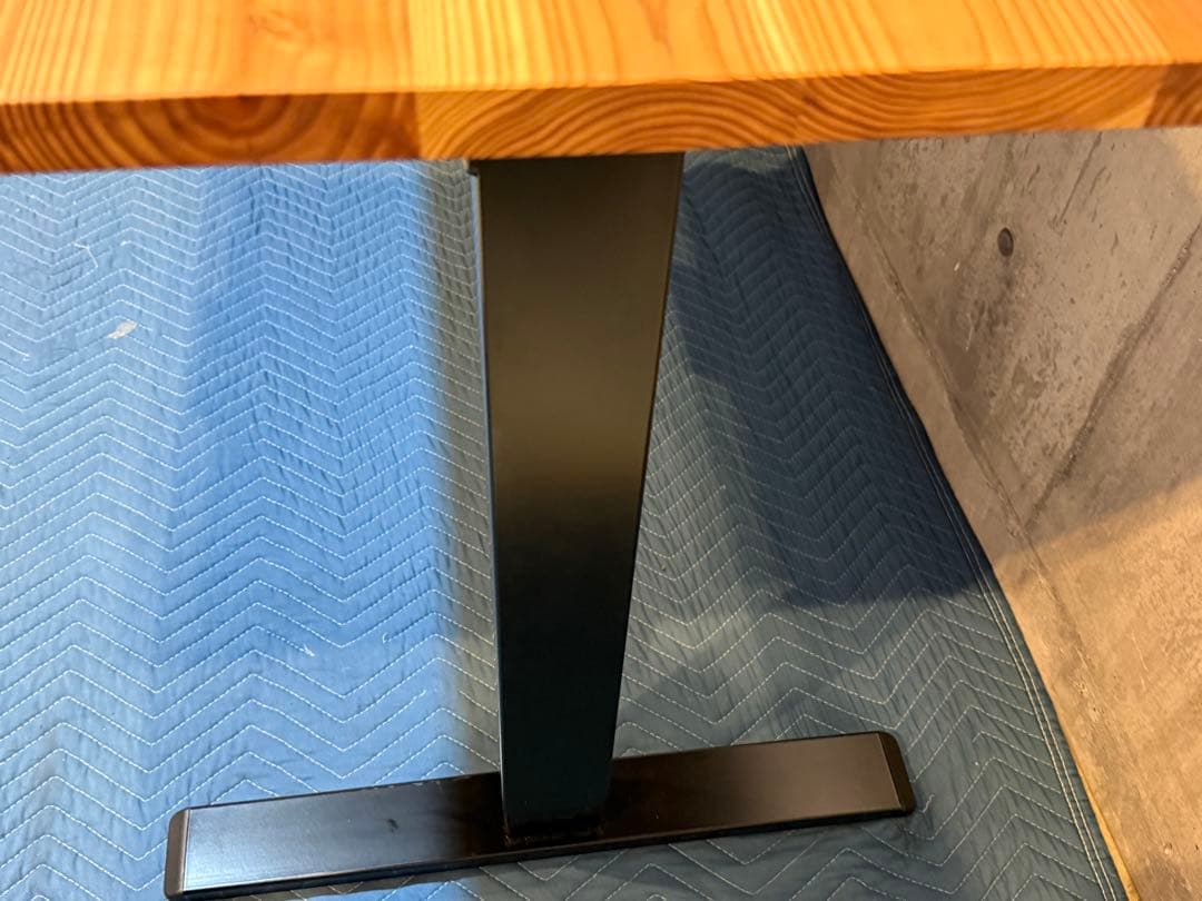 ★中古格安！Kanademono 無垢杉板　電動昇降 スタンディングデスク