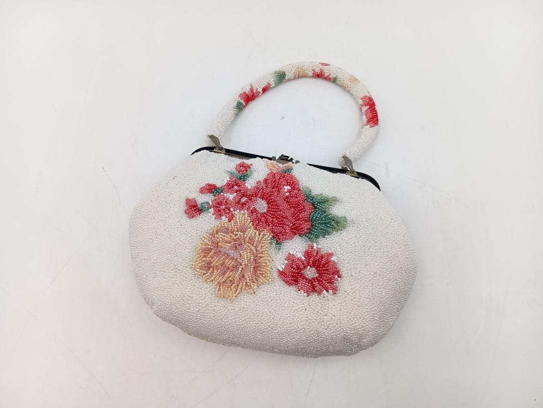 和装小物 かばん 草履23.5㎝ セット ビーズ 着物 成人式 振袖