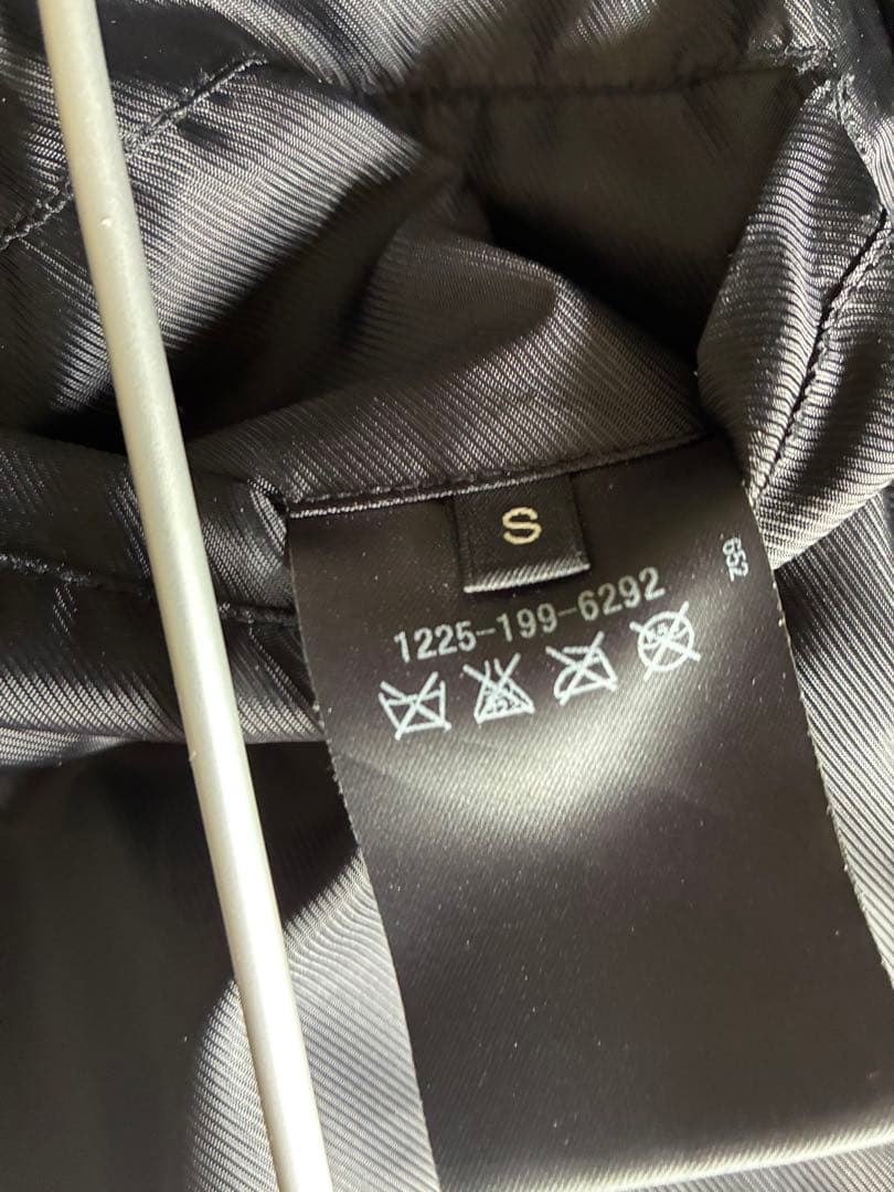 BEAUTY&YOUTH ホースレザー　ブラックS 襟ボアはリアルムートン