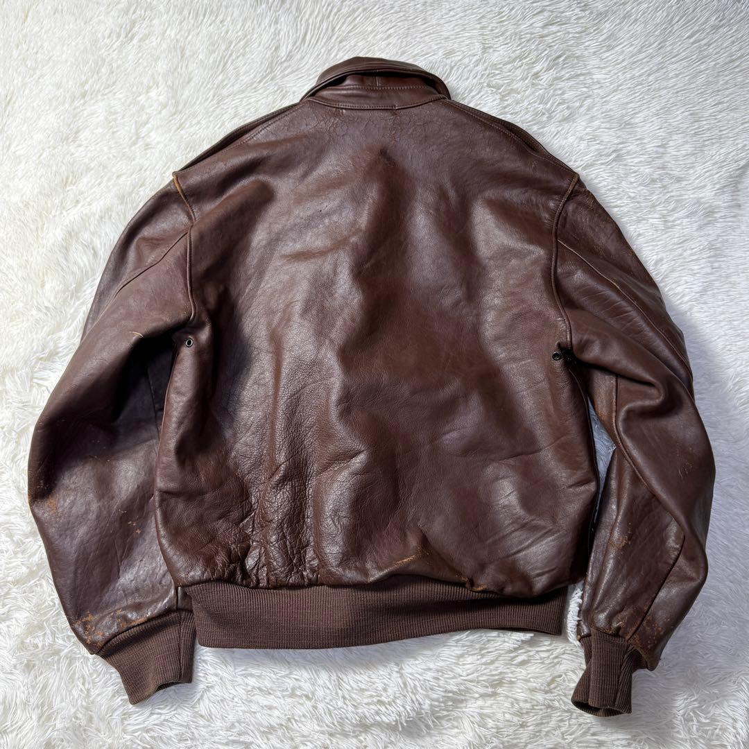 【馬革】 80s USA製 CORINTH A-2 フライトジャケット 40