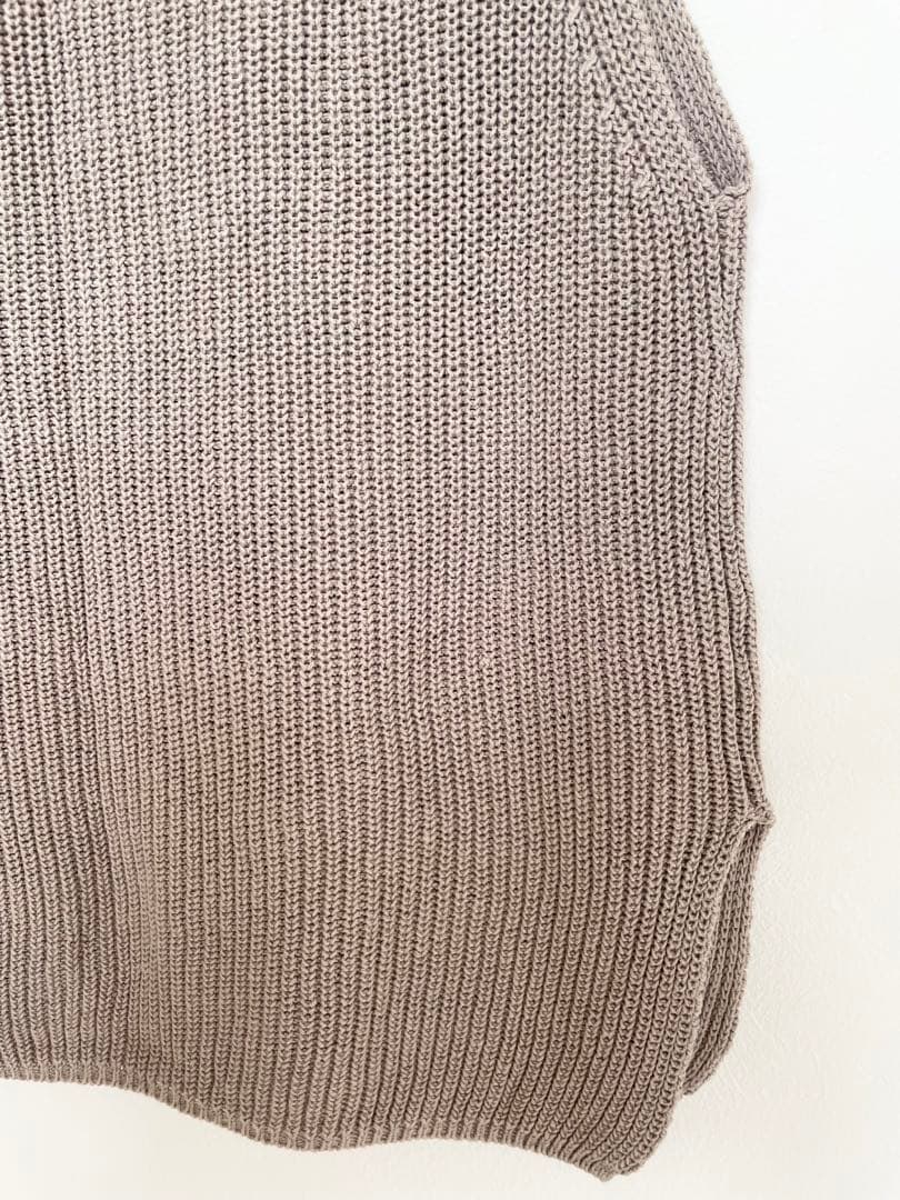 かぐれ　kagure リネン コットン　ベスト　ベージュ系