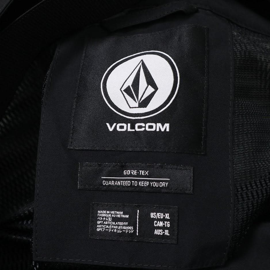VOLCOM ボルコム　GORE-TEX ビブパンツ XL 黒 スノボウェア