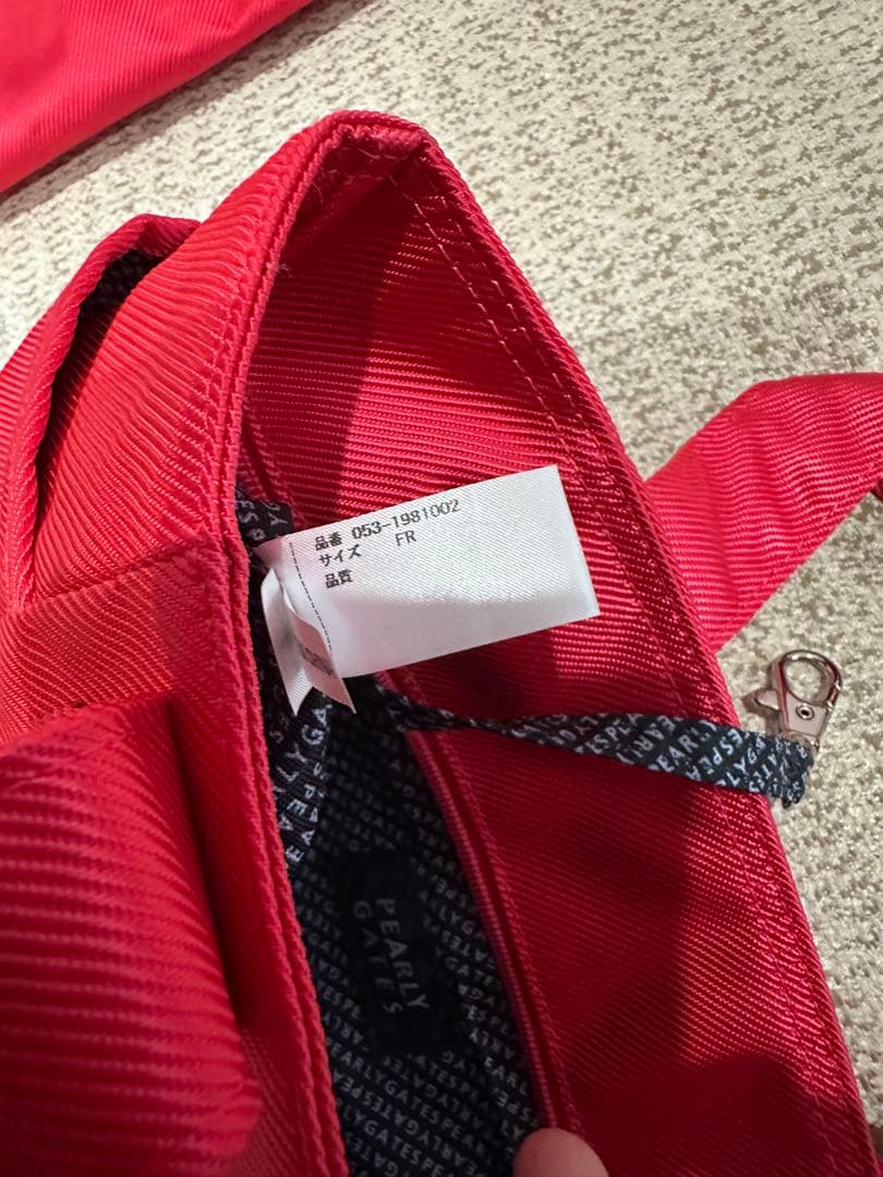 PEARLY GATES レッド バッグセット 大小