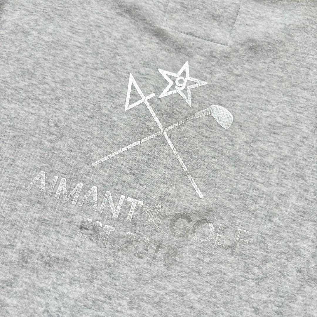 AIMANT GOLF エマンゴルフ 裏起毛 ジップブルゾン スウェット M