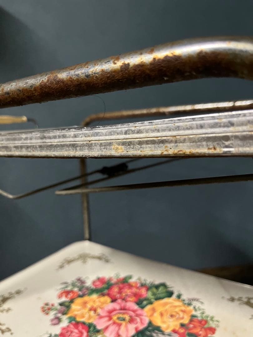 花柄 キッチンワゴン 昭和レトロ レトロポップ インテリア アンティーク