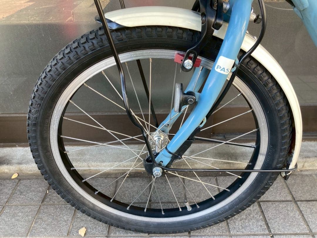 中古電動自転車 ヤマハPas babby 20インチ ブルー No.3731