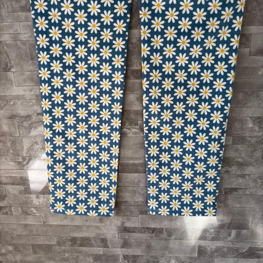 パーリーゲイツ 美脚 ストレッチパンツ 花柄 総柄 ゴルフウェア