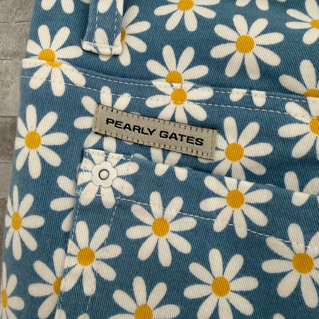 パーリーゲイツ 美脚 ストレッチパンツ 花柄 総柄 ゴルフウェア