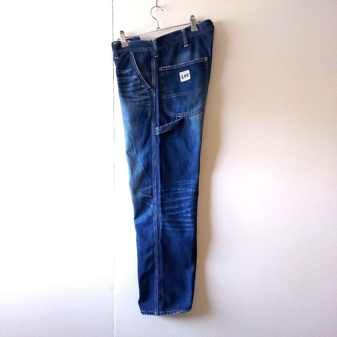 状態良好 日本製 Lee ライトオンスデニム ペインター L ネイビー