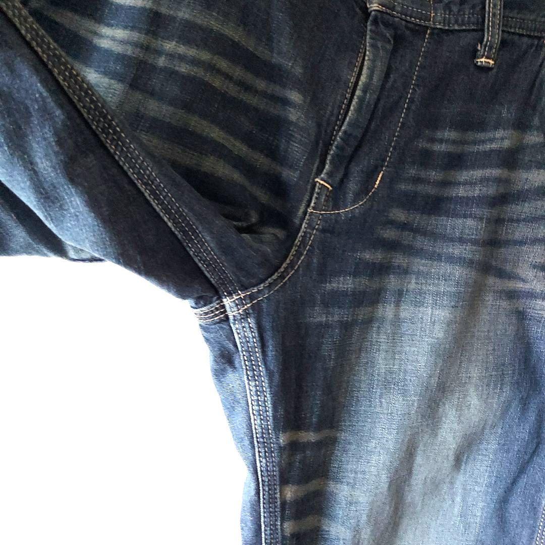 状態良好 日本製 Lee ライトオンスデニム ペインター L ネイビー