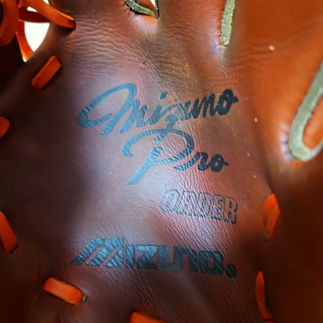 希少！信義作刻印入りビッグMミズノプロオーダー外野手用