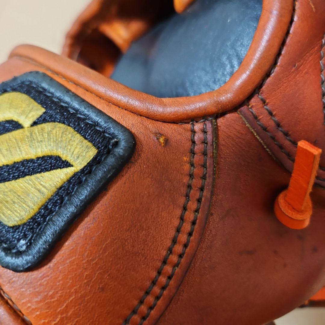 希少！信義作刻印入りビッグMミズノプロオーダー外野手用