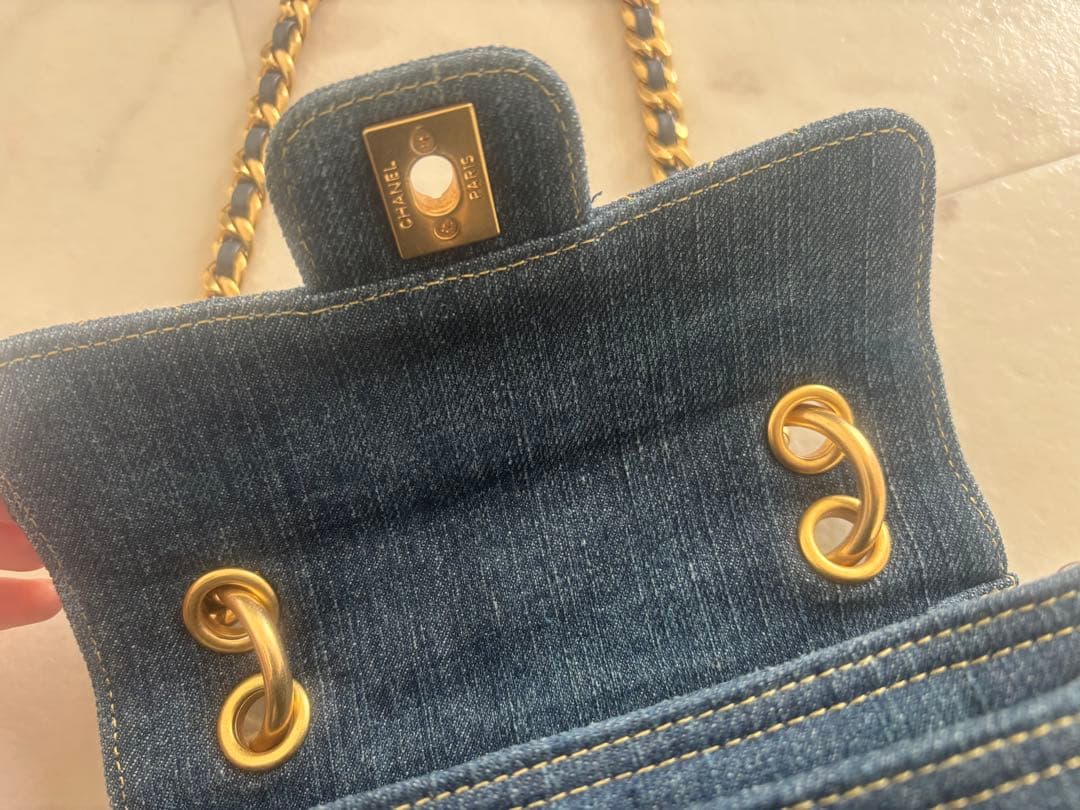 CHANEL デニムキルティングバッグノベルティ